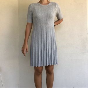 Urban Outtfitters gray pleated dress